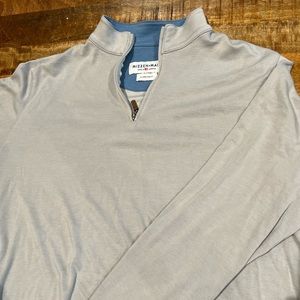 Mizzen & Main gray XL trim fit half zip